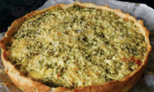 QUICHE DE RICOTA COM BRCOLIS