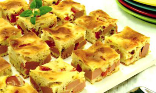 TORTA DE SALSICHA DE LIQUIDIFICADOR